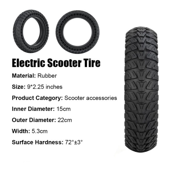 9x2 offroad f3 Rueda Maciza Patinete Xiaomi 9x2,25 Todoterreno