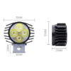 Luz LED Faro delantero con bocina calxon