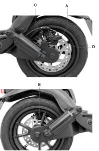 Ducati pro II scooter étrier de frein